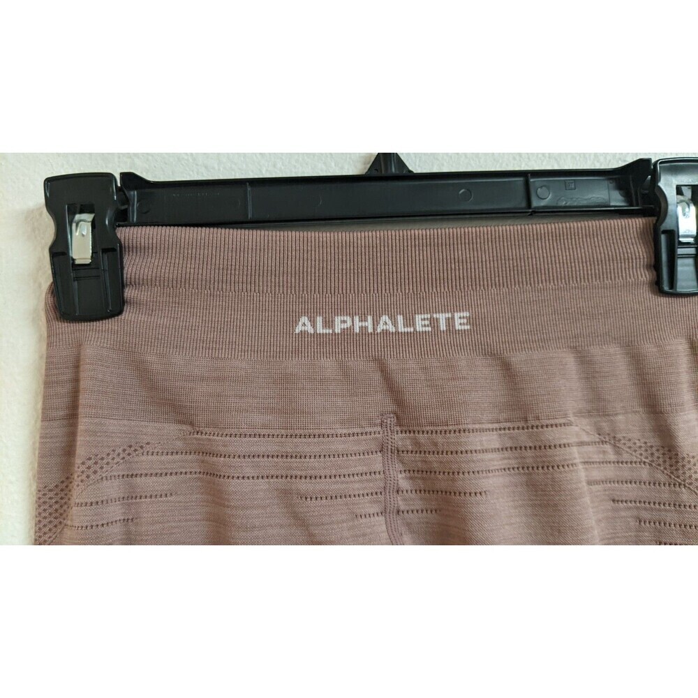 Women's ALPHALETE Mauve Compression Leggings Small - Picture 2 of 9